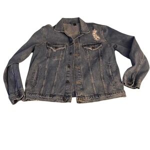 Divided Brand Jean Jacket Destroyed Look -‎ XL - NWOT